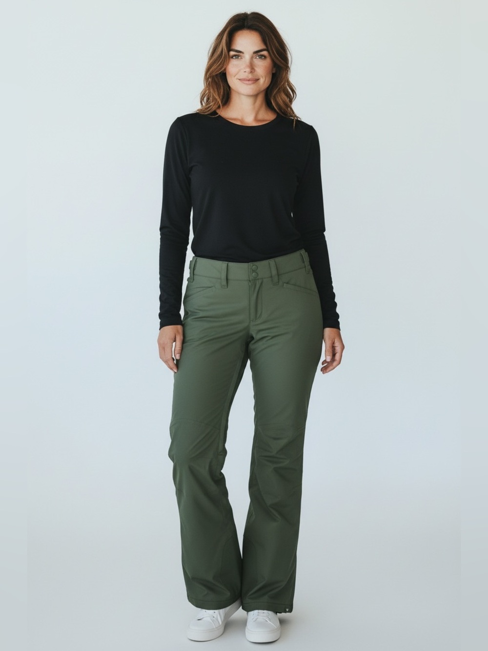 Roxy Olive Green Backyard Outdoor Ski Snow Pants